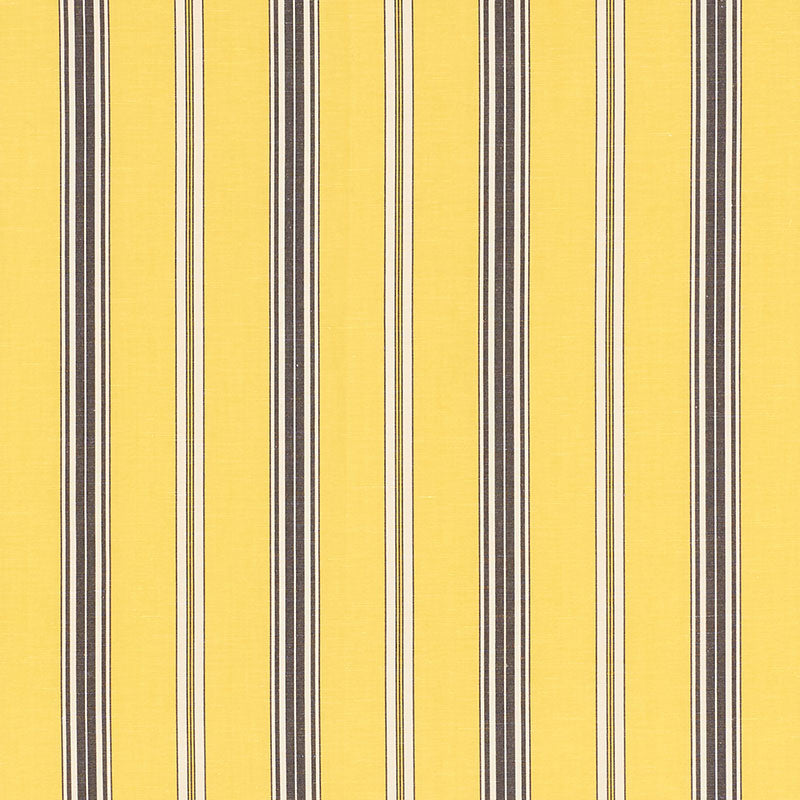 Schumacher Coco Stripe Yellow Fabric Sample 71294