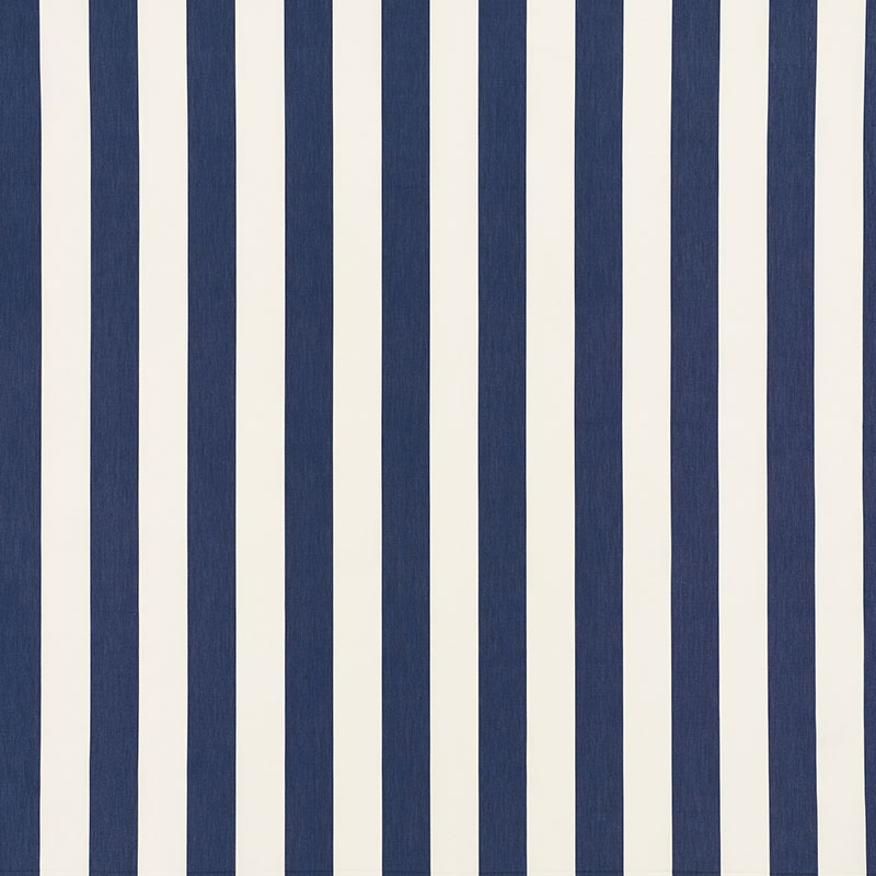 Schumacher Andy Stripe Navy Fabric 71323