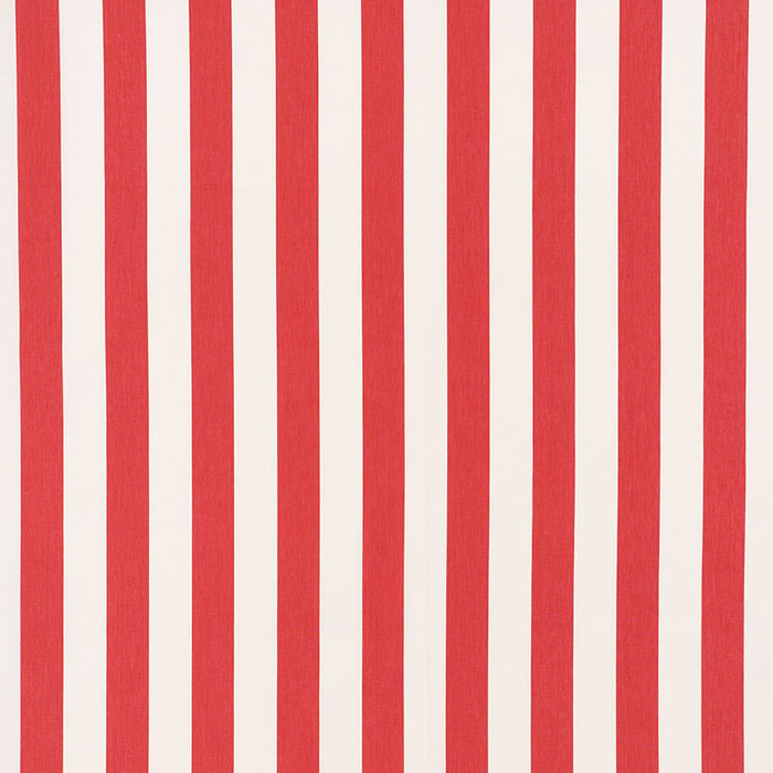 Schumacher Andy Stripe Red Fabric 71329