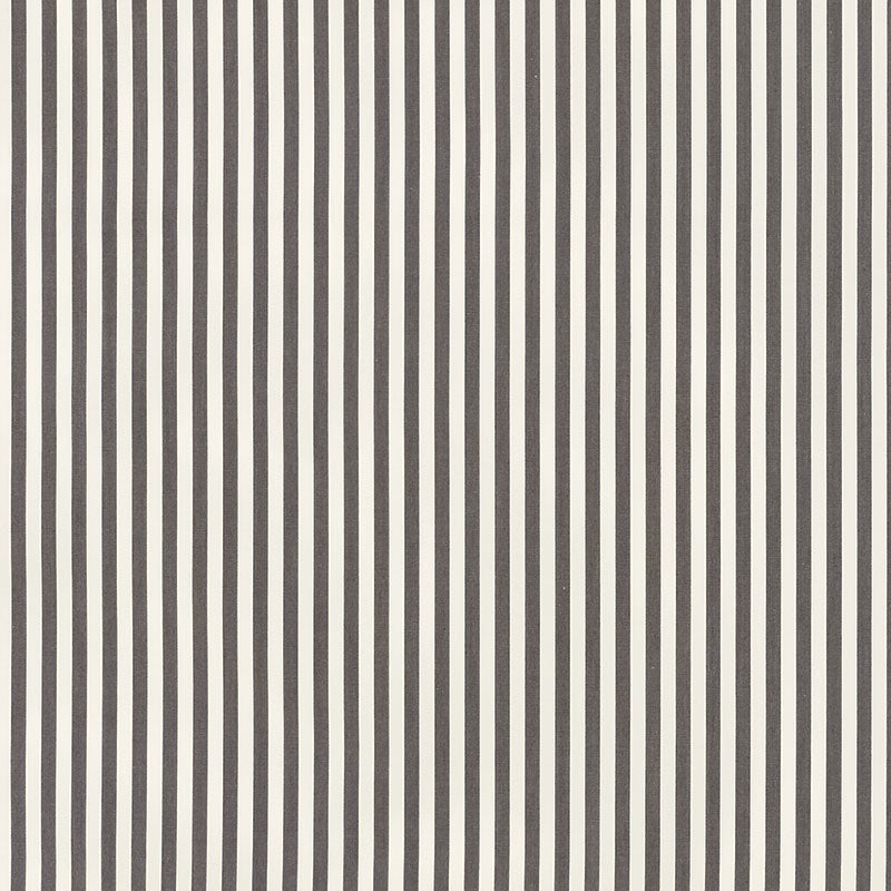 Schumacher Brigitte Stripe Charcoal Fabric 71341