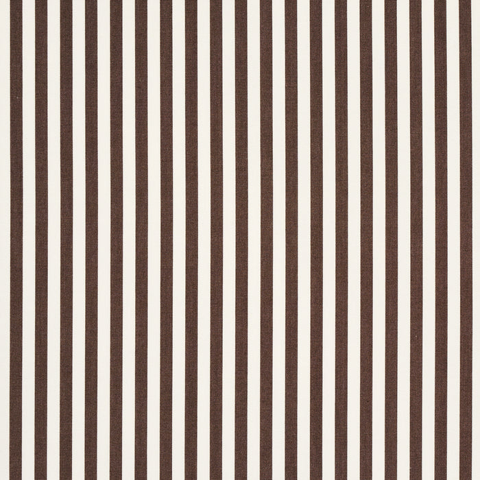 Schumacher Brigitte Stripe Brown Fabric 71347