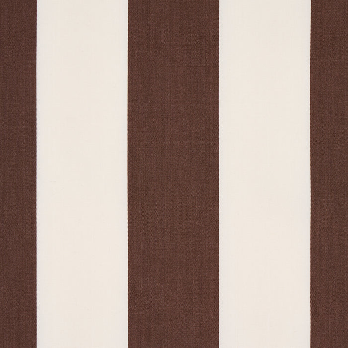 Schumacher James Stripe Brown Fabric 71353