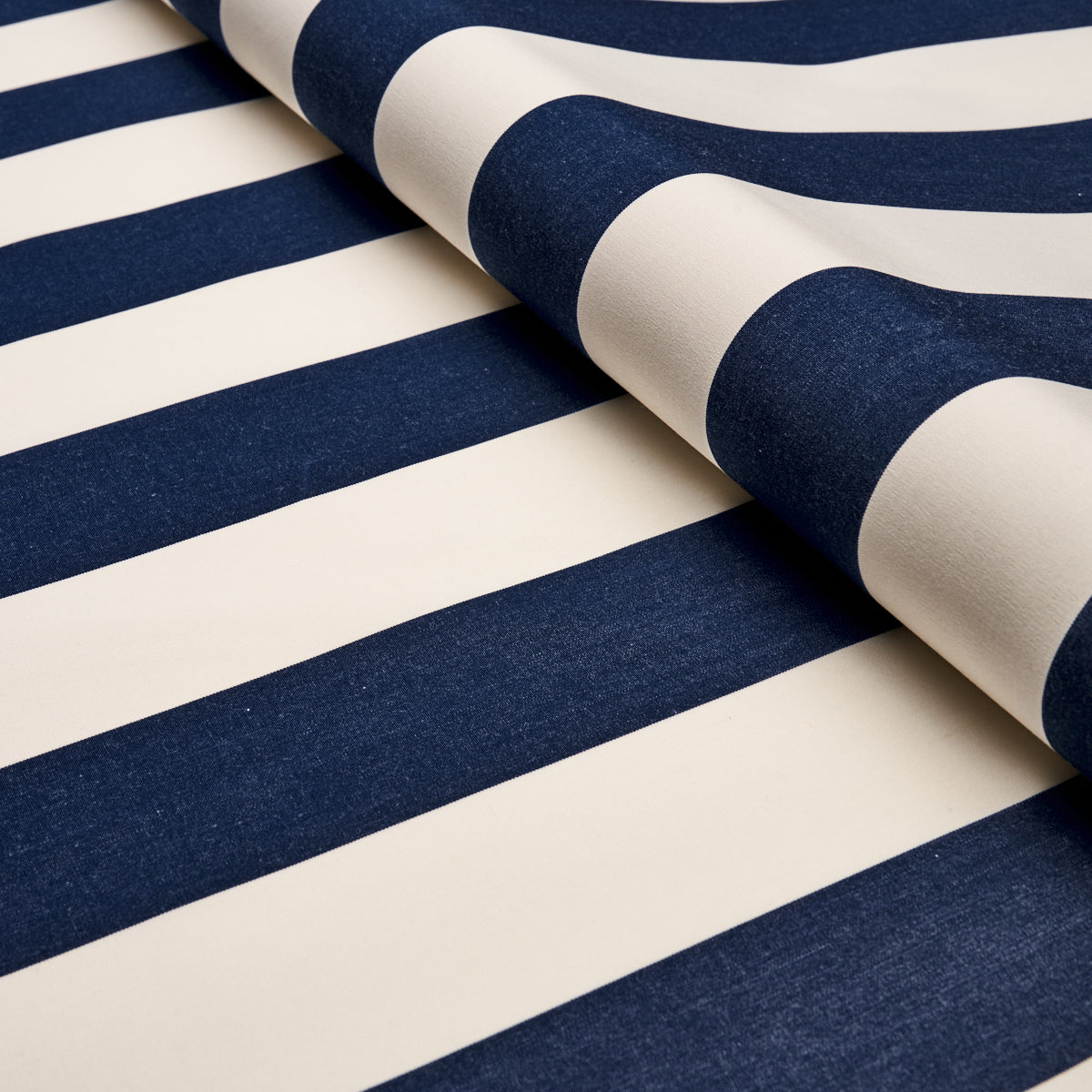 Schumacher James Stripe Navy Fabric 71354