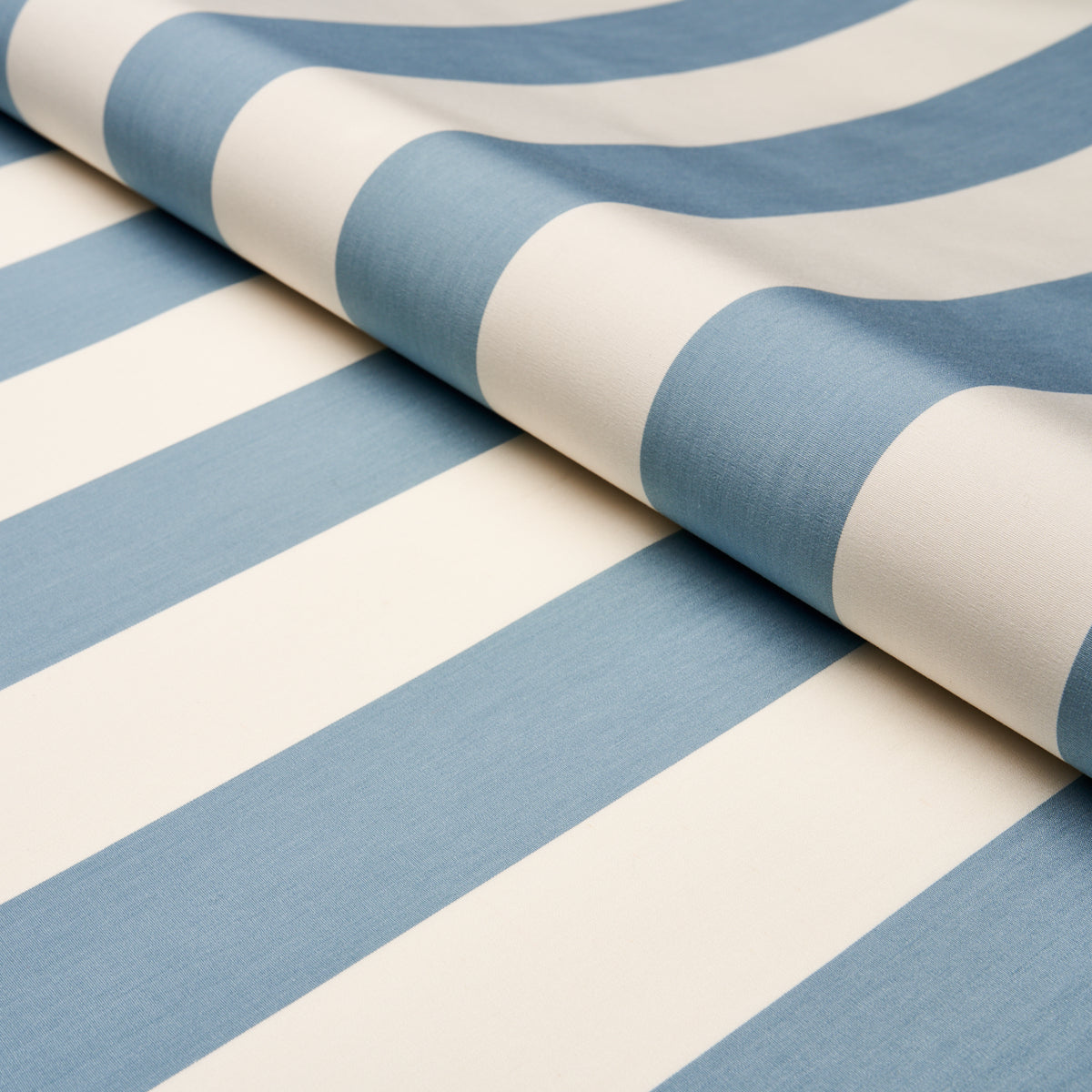 Schumacher James Stripe Sky Fabric 71355