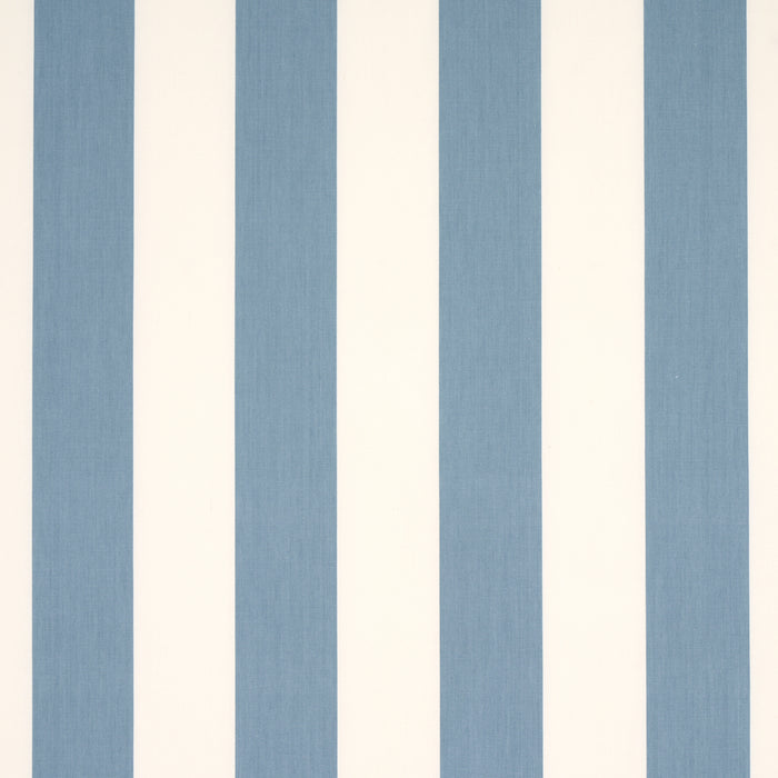 Schumacher James Stripe Sky Fabric Sample 71355