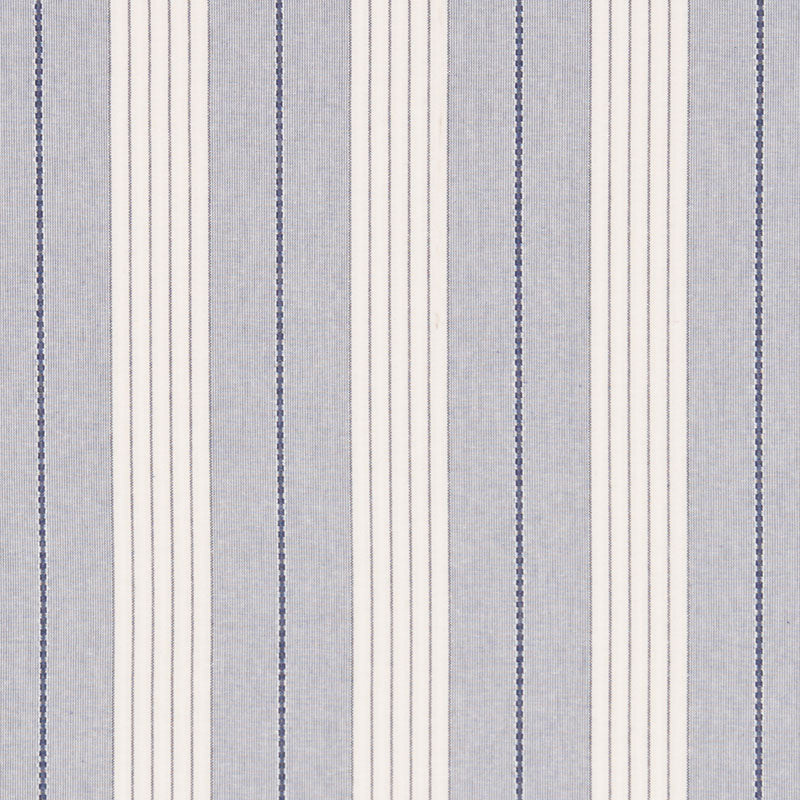 Schumacher Audrey Stripe Navy Fabric 71370