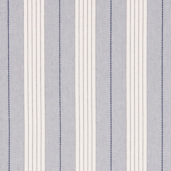 Schumacher Audrey Stripe Navy Fabric Sample 71370