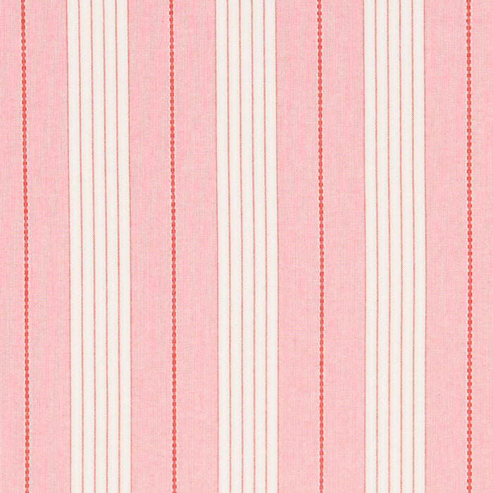 Schumacher Audrey Stripe Pink & Red Fabric Sample 71374