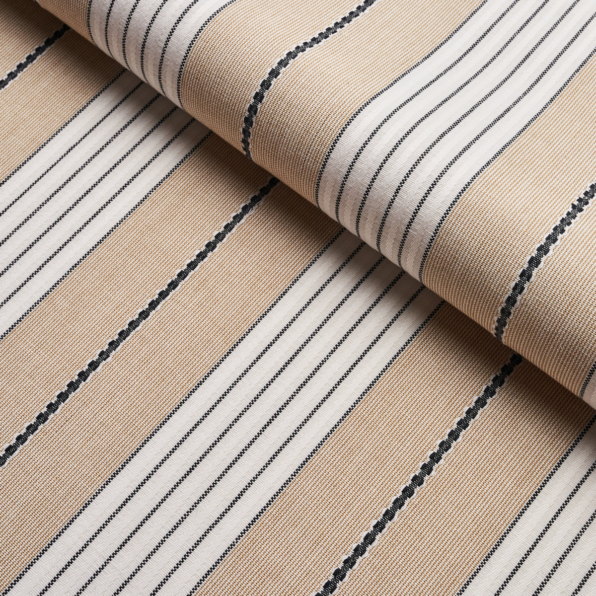 Schumacher Audrey Stripe Natural Fabric 71375