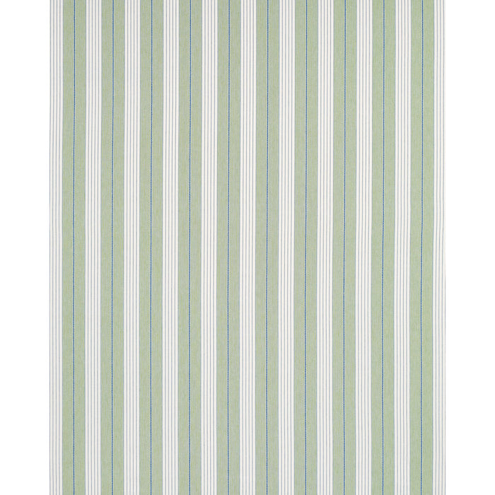 Schumacher Audrey Stripe Green Fabric Sample 71376