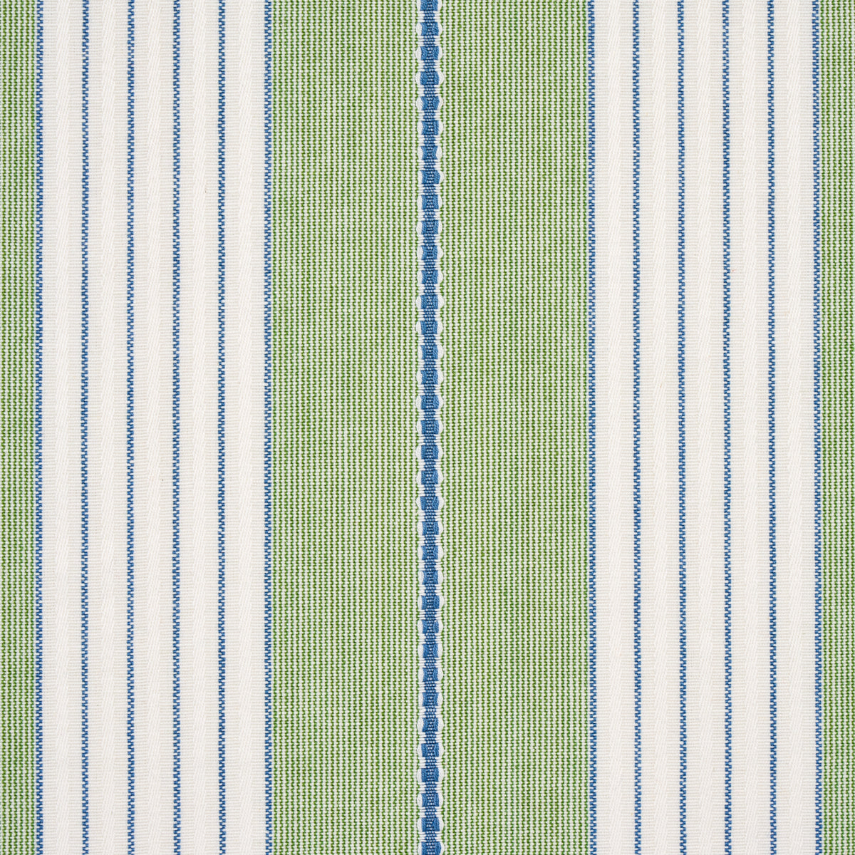 Schumacher Audrey Stripe Green Fabric 71376