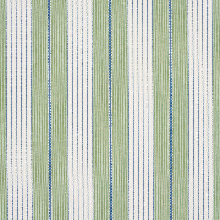 Schumacher Audrey Stripe Green Fabric 71376