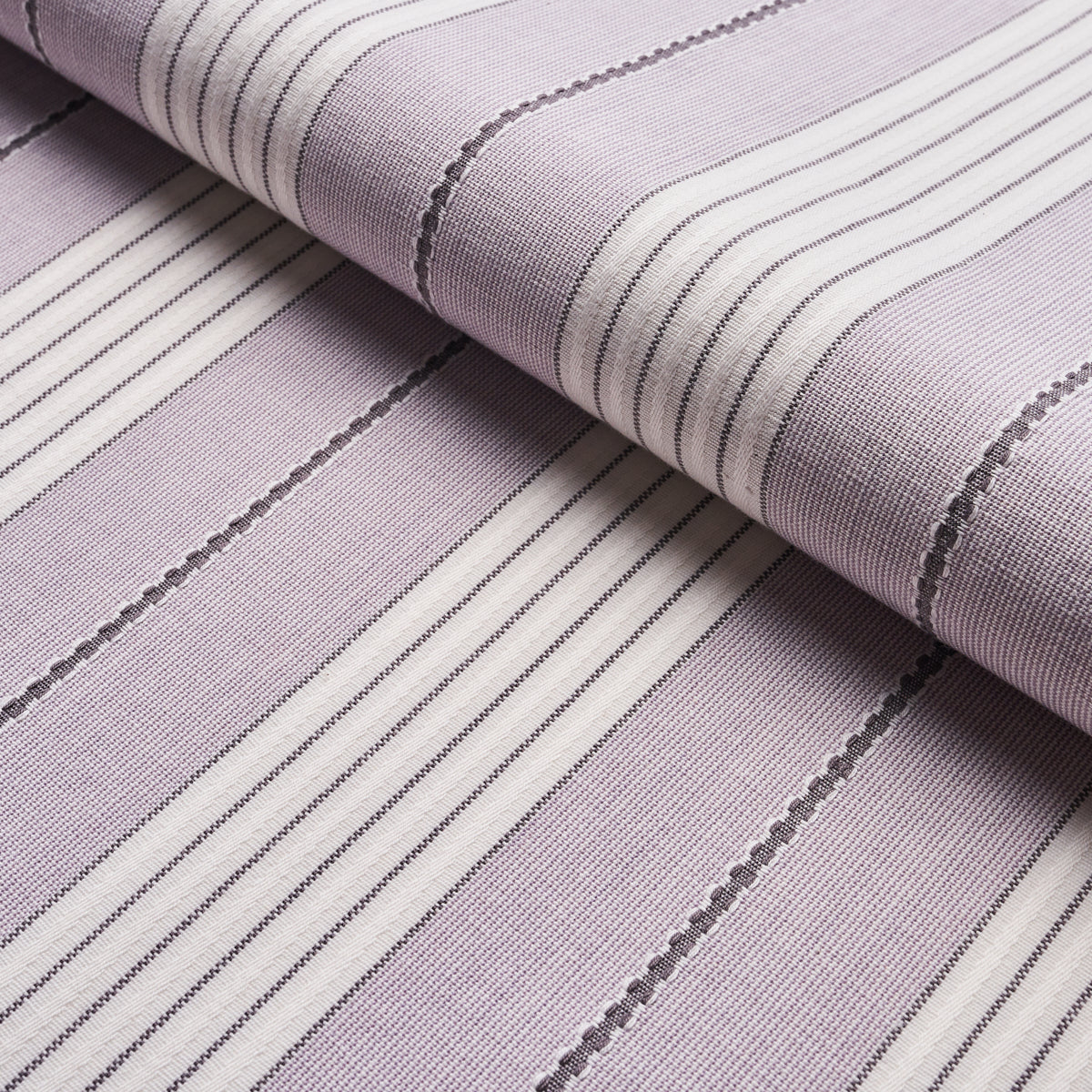 Schumacher Audrey Stripe Lilac Fabric Sample 71377