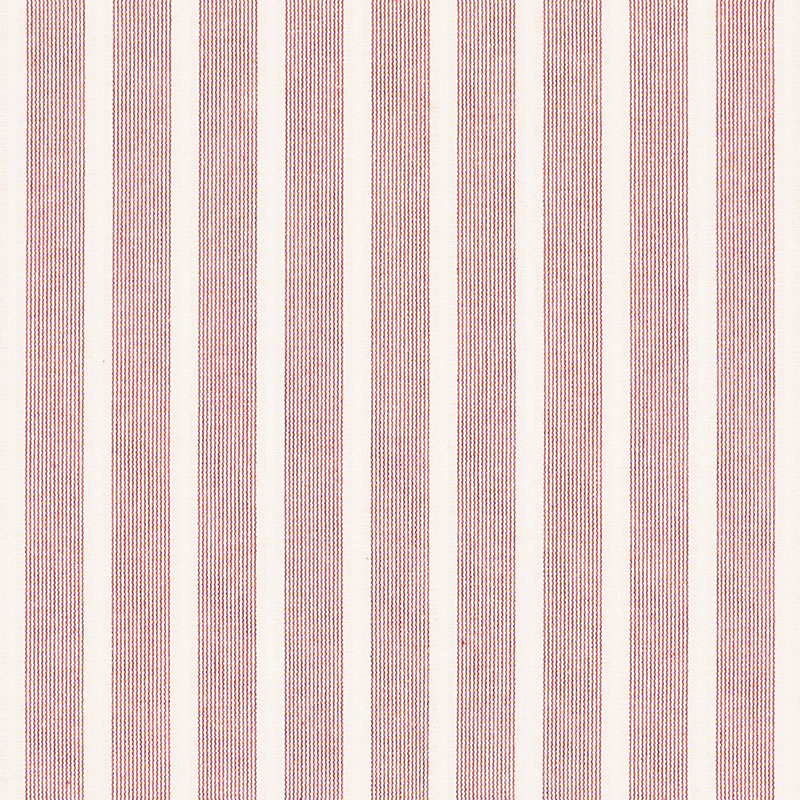 Schumacher Jean Stripe Red Fabric 71382