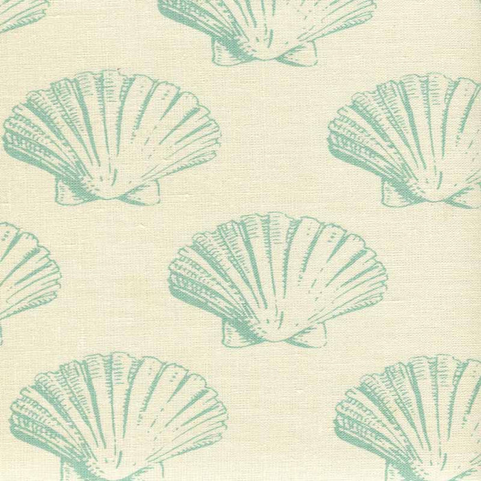 China Seas Seashell Aqua Fabric 7150-03