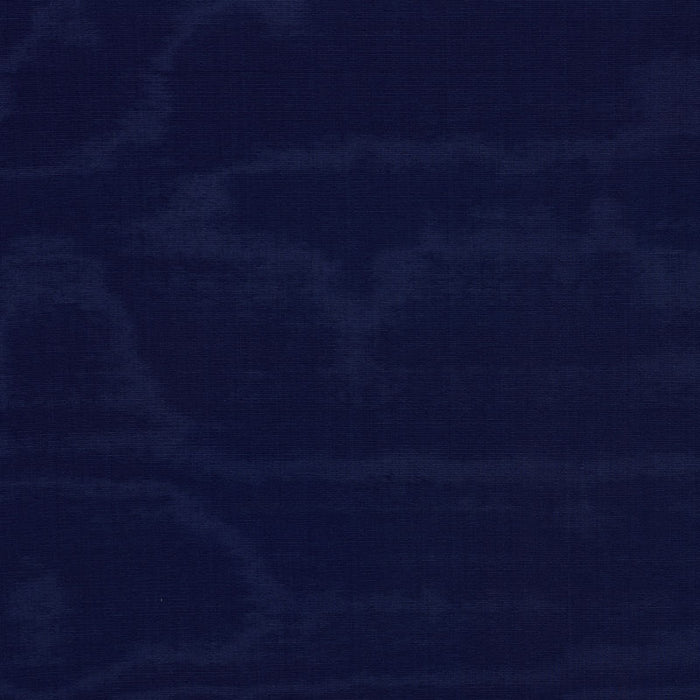 Schumacher Luna Moire Marine Fabric Sample 71674