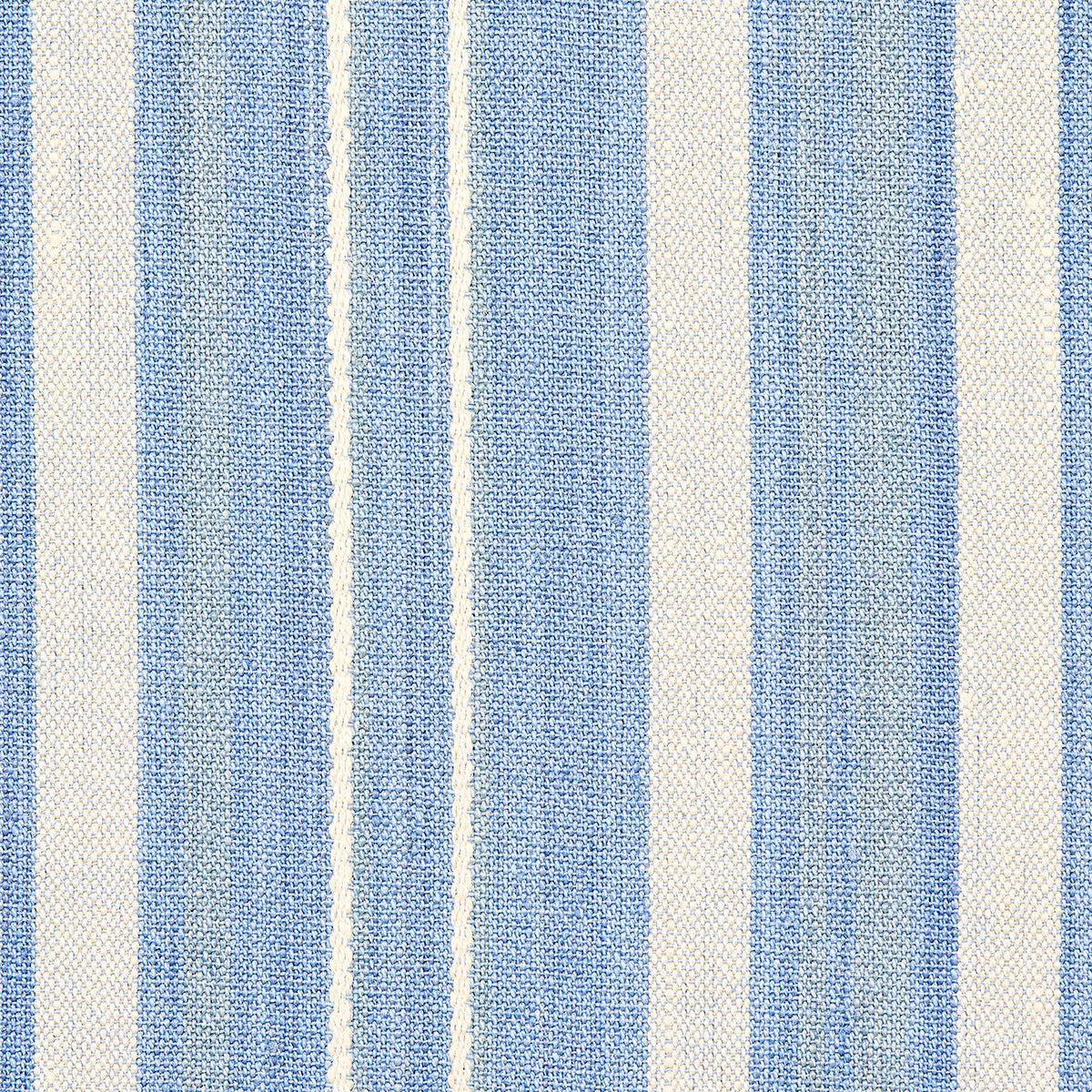 Schumacher Cajamarca Stripe Chambray Fabric 71883