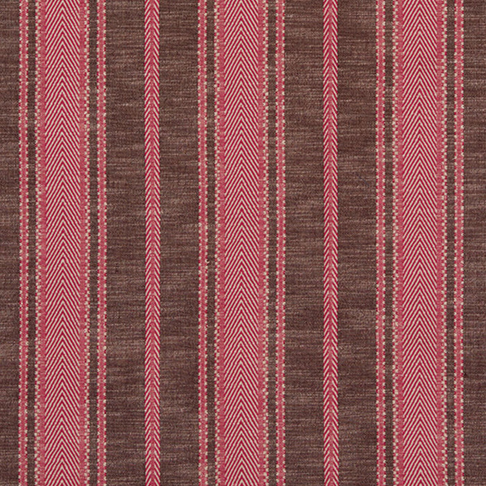 Schumacher Zina Stripe Berry Fabric 71910