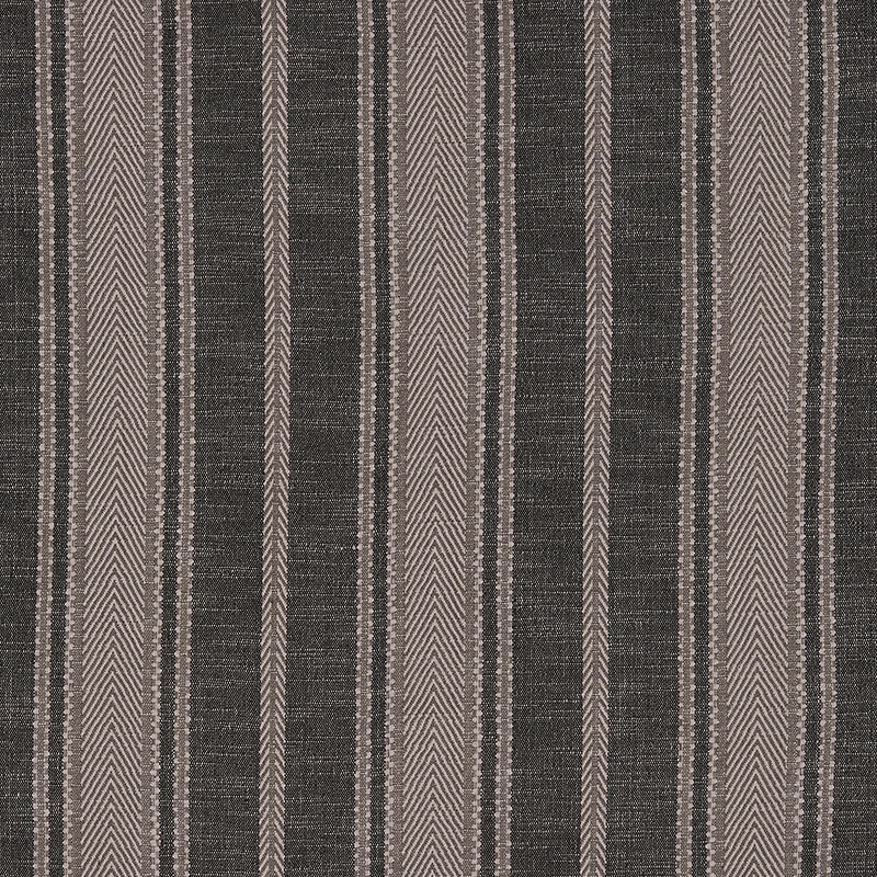 Schumacher Zina Stripe Charcoal Fabric Sample 71912