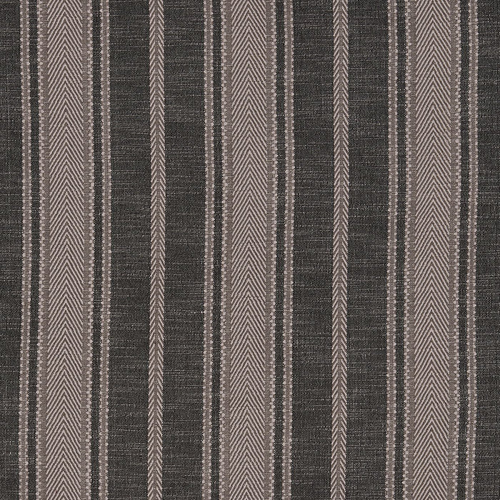 Schumacher Zina Stripe Charcoal Fabric Sample 71912