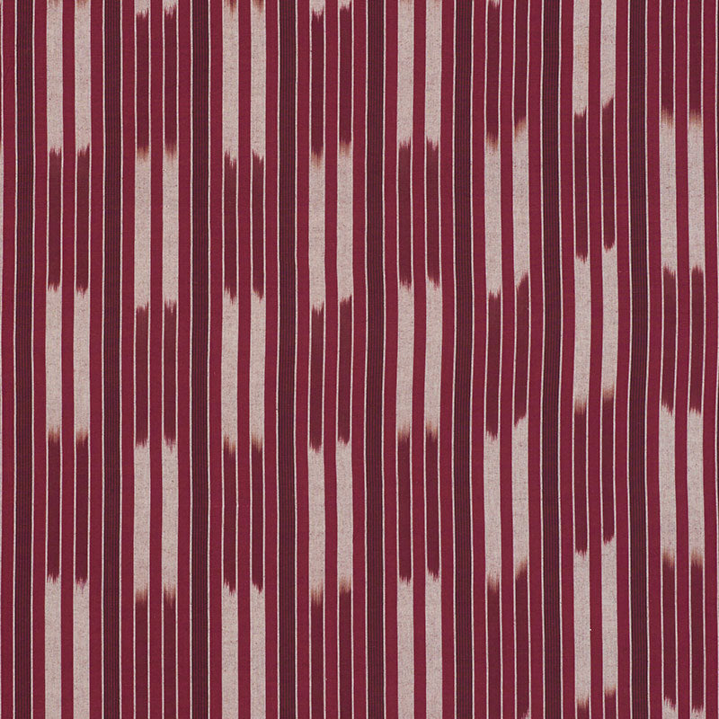 Schumacher Cusco Ikat Berry Fabric 71972