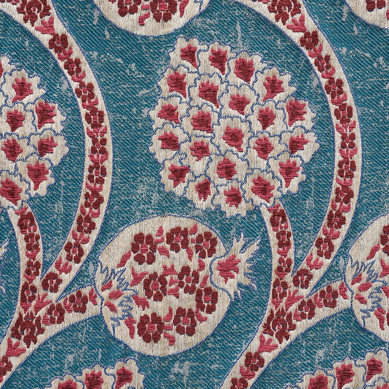 Schumacher Persephone Peacock Fabric 72000