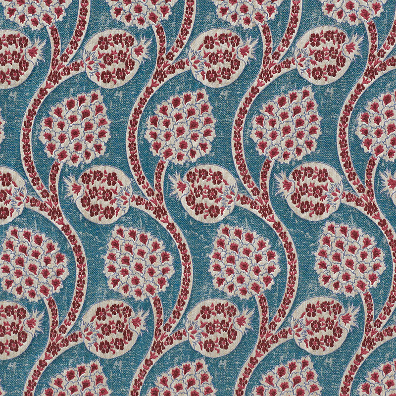 Schumacher Persephone Peacock Fabric Sample 72000