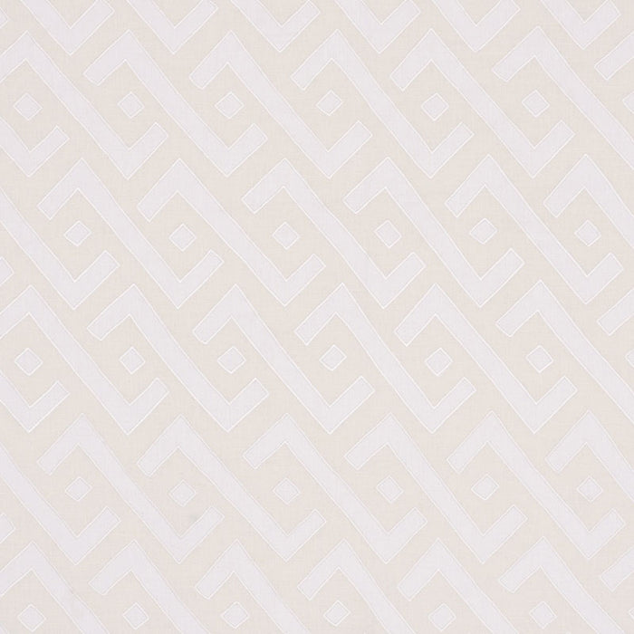 Schumacher Safari Applique Ivory Fabric 72041