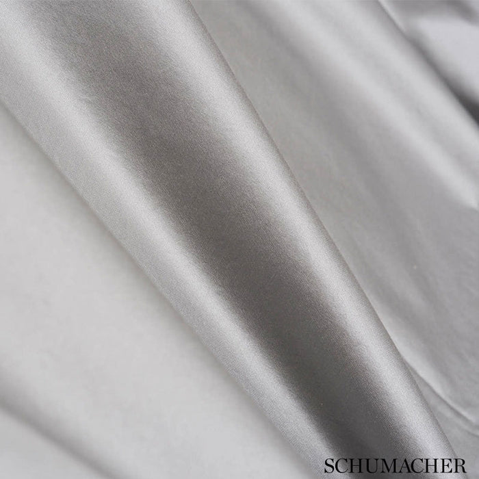 Schumacher Luca Satin Zinc Fabric Sample 72053