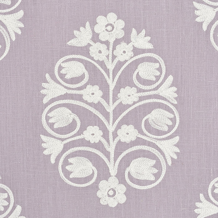 Schumacher Talitha Embroidery Wisteria Fabric 72091