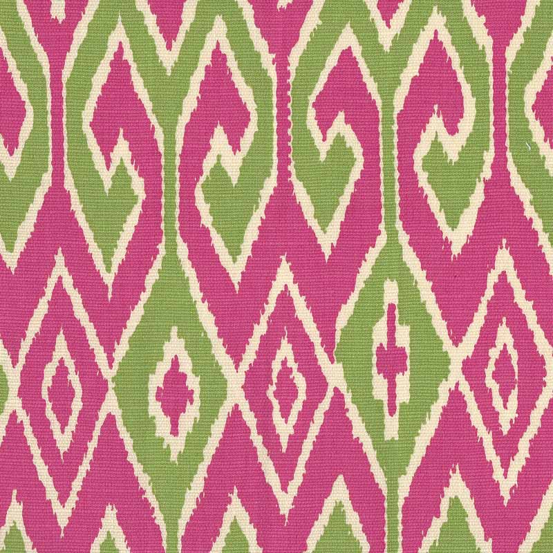 China Seas Aquarius Jungle Green/pink Fabric 7210-03