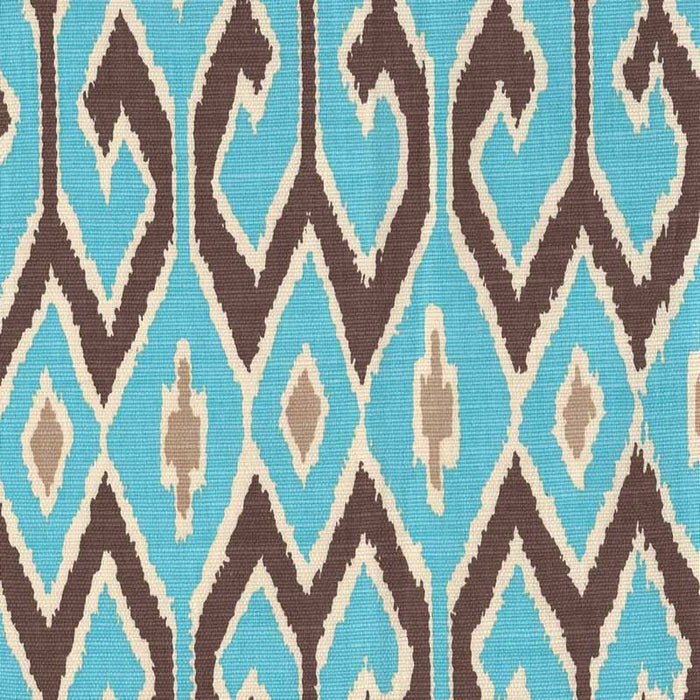 China Seas Aquarius Turquoise/brown Fabric Sample 7210-04