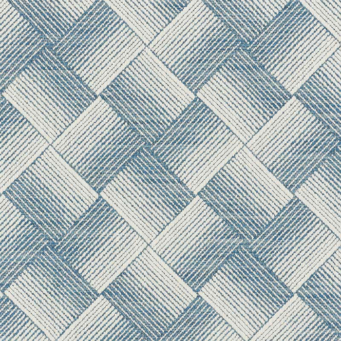 Schumacher Ashberg Blue Fabric Sample 72142