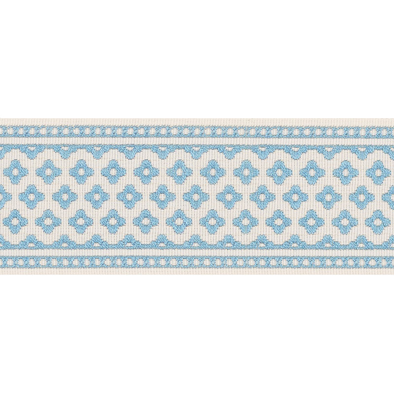 Schumacher Cherie Tape Blue Trim 72311