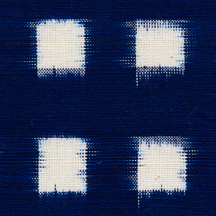 Schumacher Heiho Ikat Indigo Fabric 72350