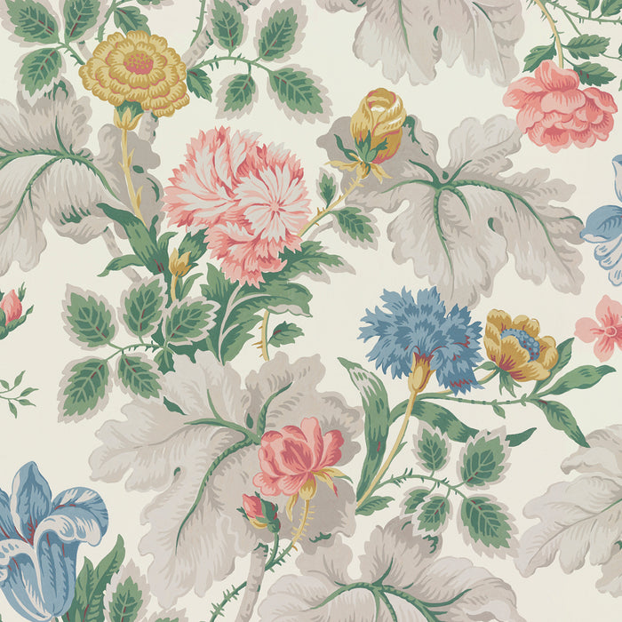 Schumacher Carnation Garden Mural Multi Wallpaper 7236