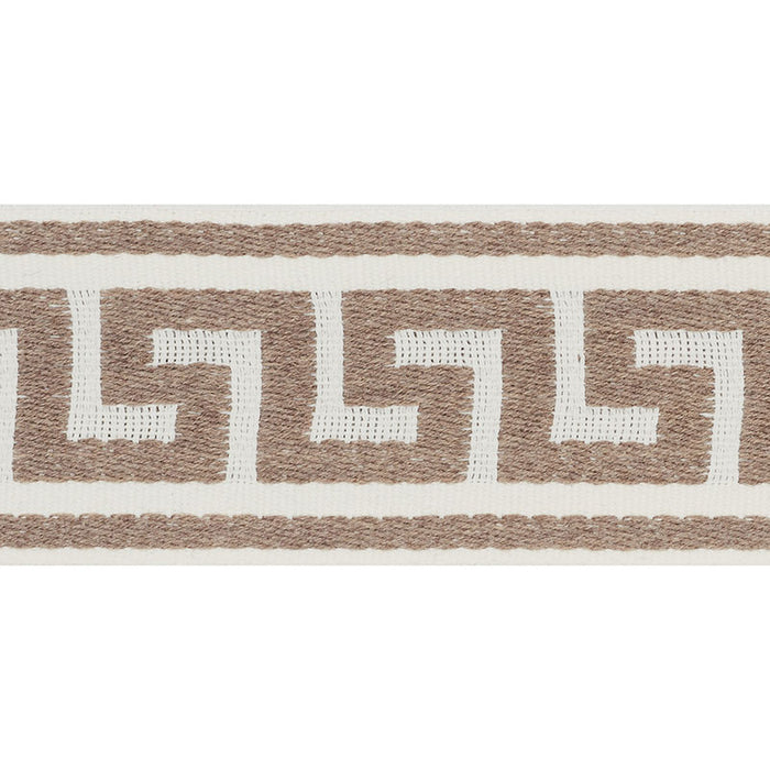 Schumacher Ganton Tape Indoor/Outdoor Taupe Trim 72390