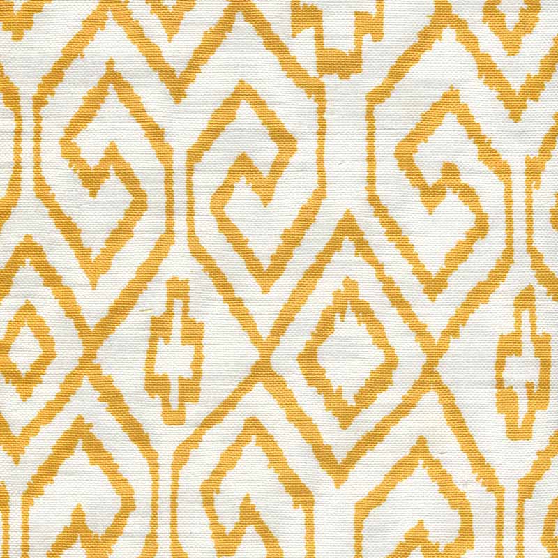 China Seas Aqua Iv Yellow Fabric Sample 7240-02