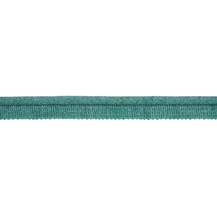 Schumacher Eubie Lip Cord Indoor/Outdoor Aqua Trim Sample 72427