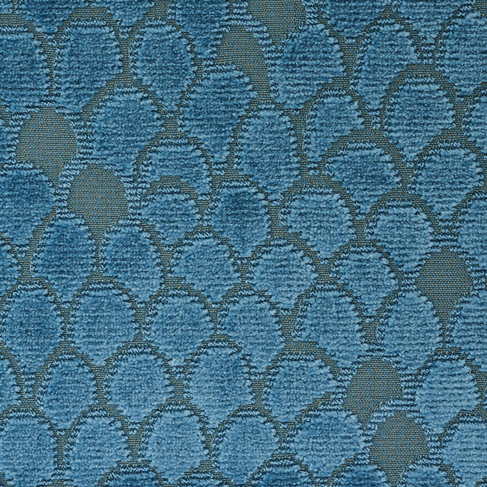 Schumacher Esther Velvet Peacock Fabric Sample 72772