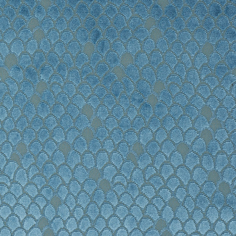 Schumacher Esther Velvet Peacock Fabric 72772