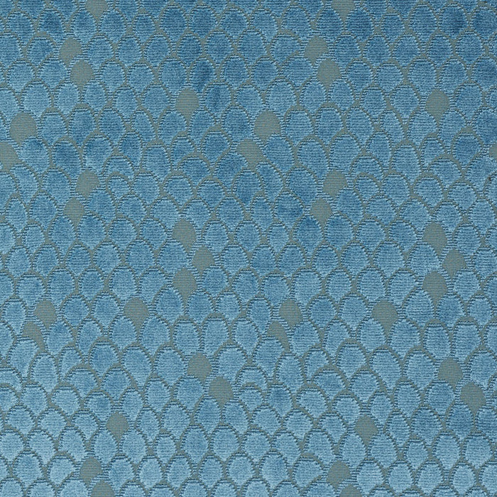 Schumacher Esther Velvet Peacock Fabric Sample 72772