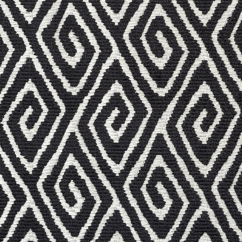 Schumacher Diamante Velvet Onyx Fabric 72831