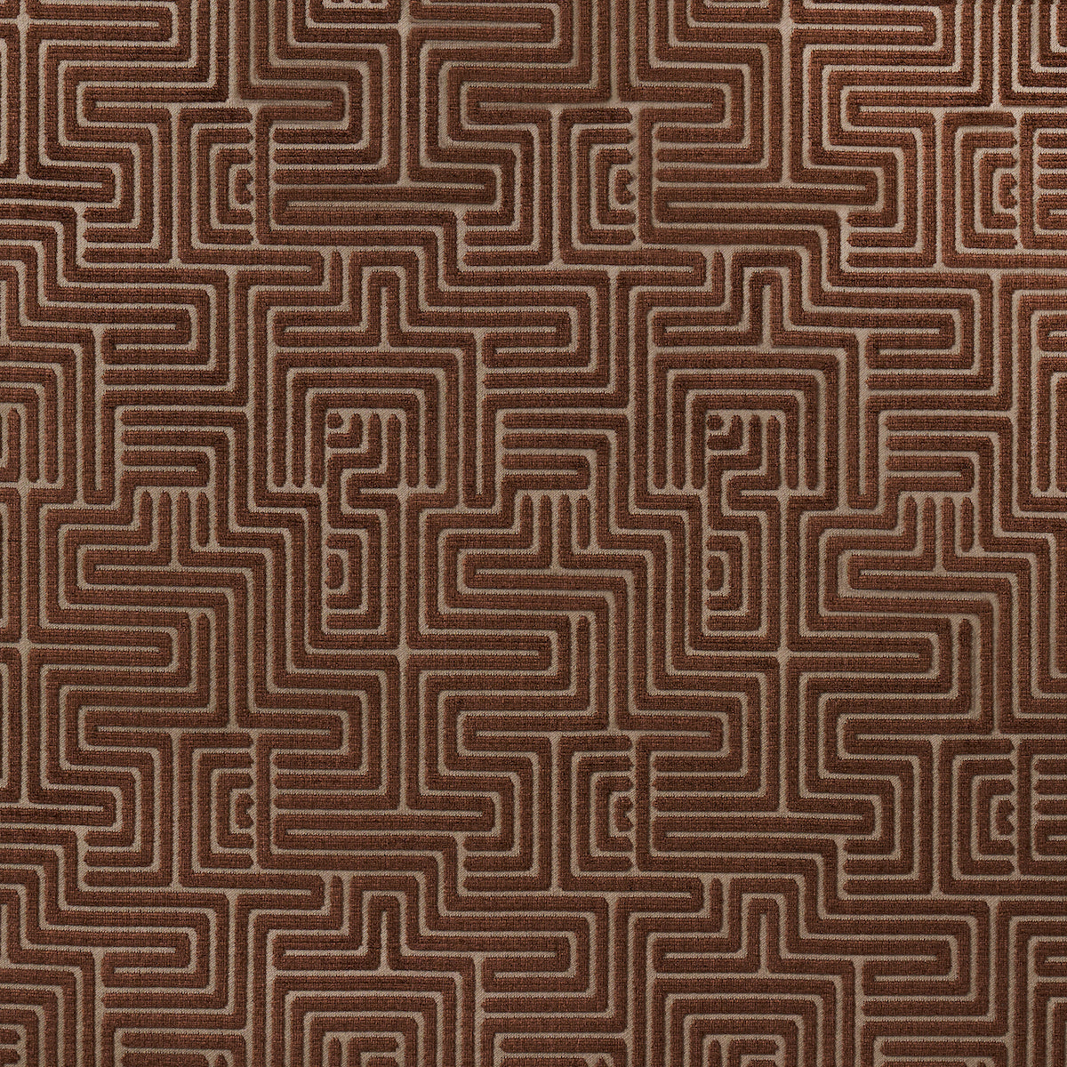 Schumacher Lisboa Velvet Bronze Fabric 72957