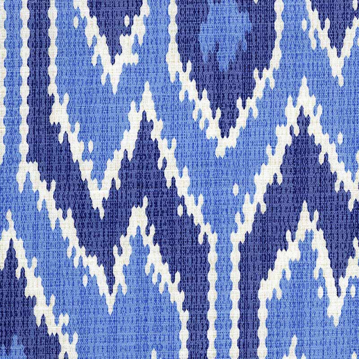 China Seas Lucaya Ikat Multi Sky Blue Fabric Sample 7300-03