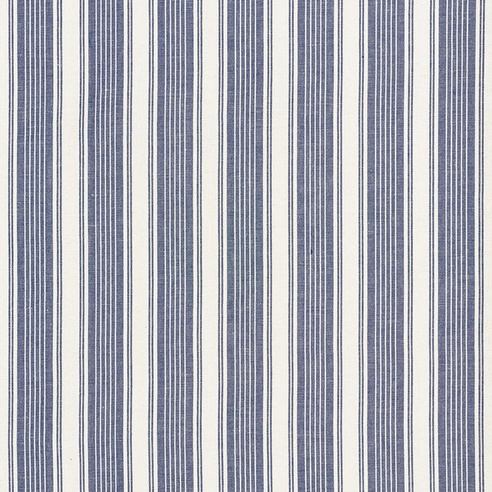 Schumacher Ojai Stripe Indigo Fabric 73002