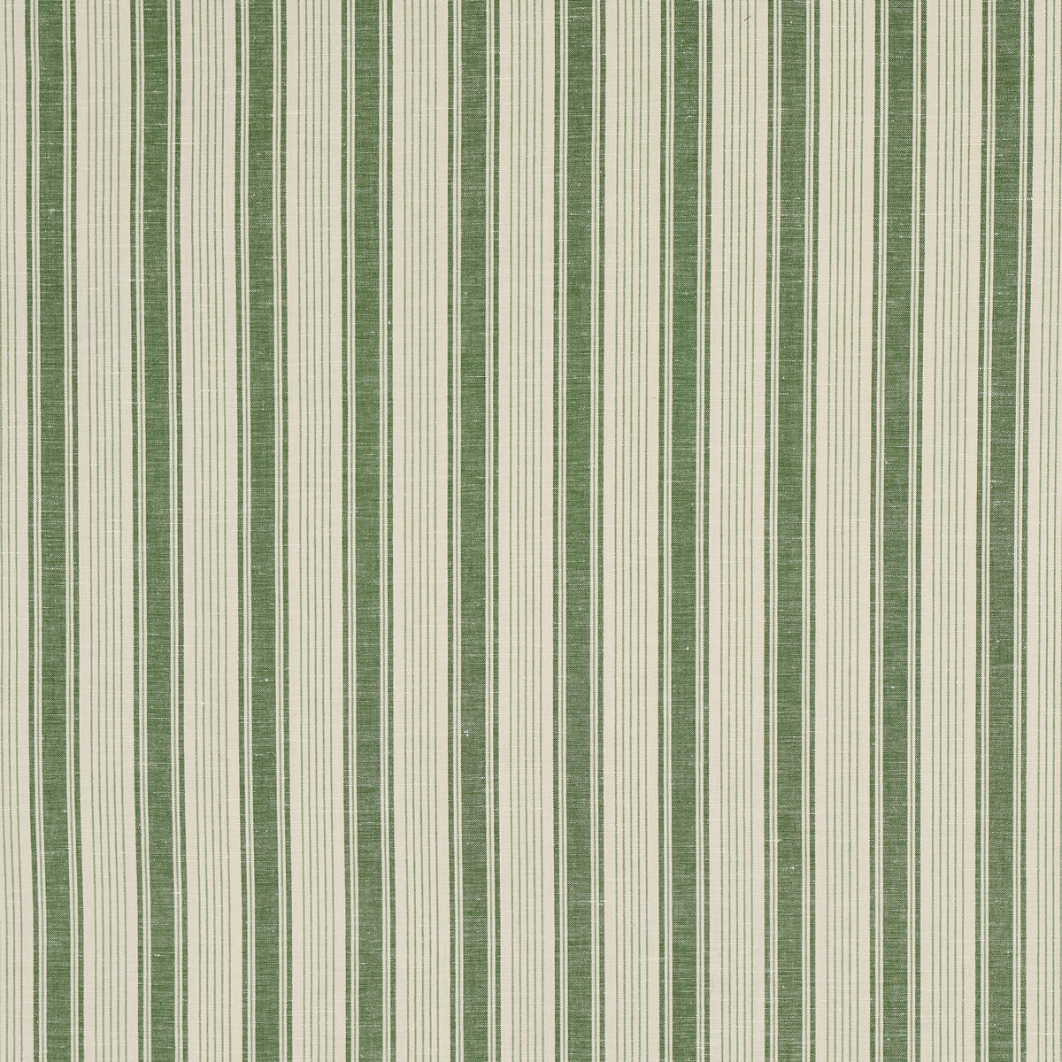 Schumacher Ojai Stripe Leaf Green Fabric 73005