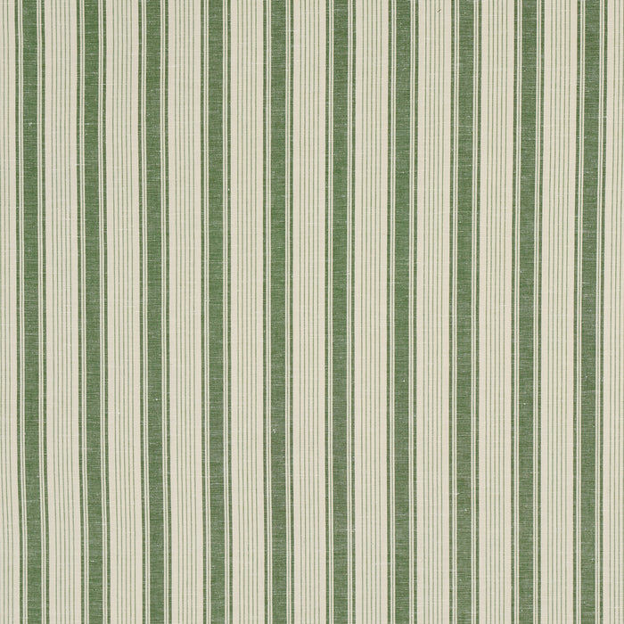 Schumacher Ojai Stripe Leaf Green Fabric Sample 73005