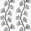 Schumacher Ginkgo Embroidery Jet Fabric 73082