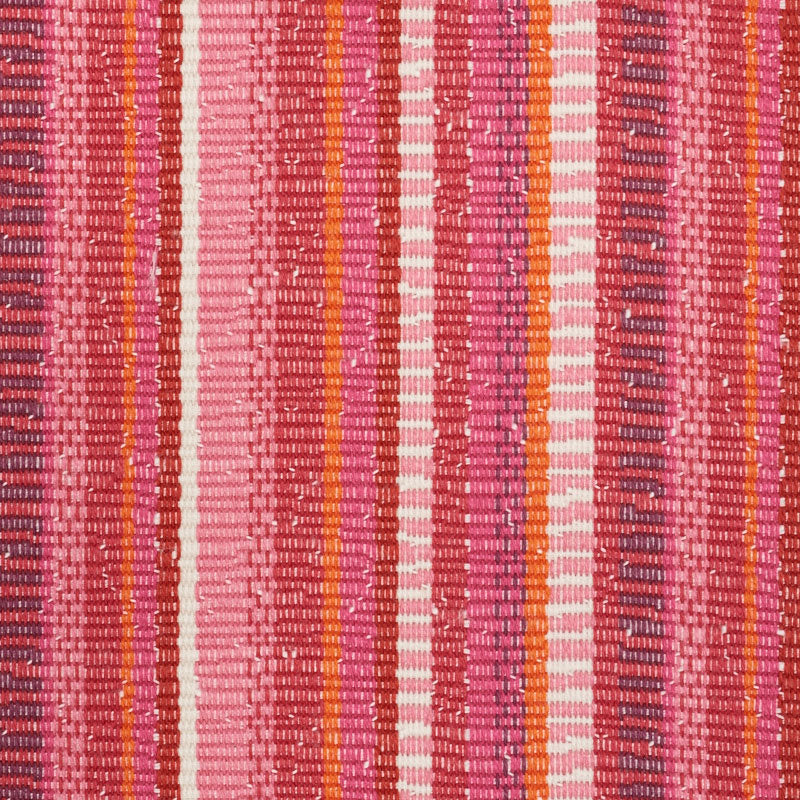 Schumacher Primavera Stripe Berry Fabric 73111